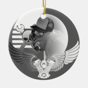 Cerâmica Ornamento da árvore do macaco de graxa