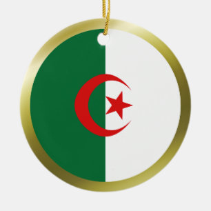Cerâmica Ornamento da bandeira de Argélia