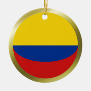 Cerâmica Ornamento da bandeira de Colômbia