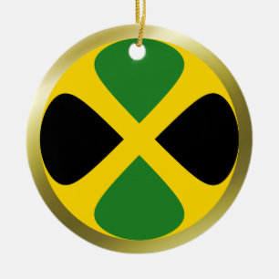 Cerâmica Ornamento da bandeira de Jamaica