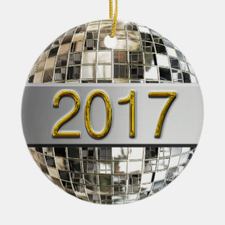 Cerâmica Ornamento da Bola de Disco Silver em Espumante 201