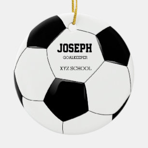 Cerâmica Ornamento da bola de futebol