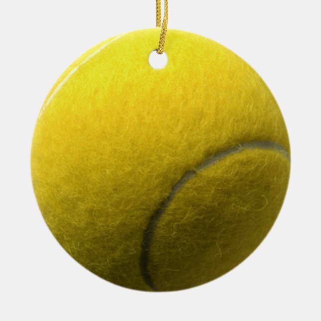 Cerâmica Ornamento da bola de tênis (Frente)