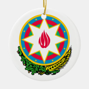 Cerâmica Ornamento da brasão de Azerbaijan