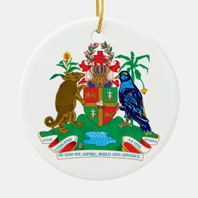 Cerâmica Ornamento da brasão de Grenada* (Frente)