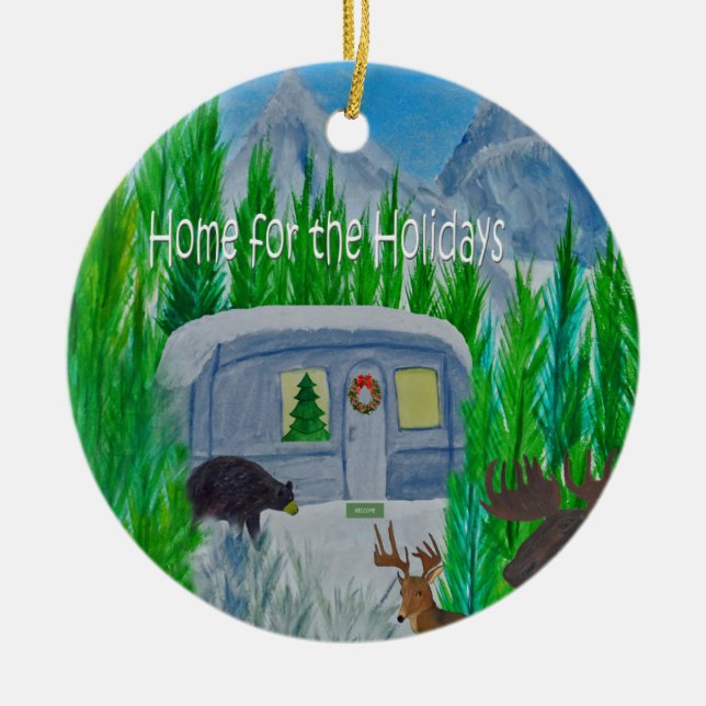 Cerâmica Ornamento da câmara retrorreflectora de sopro na c (Frente)