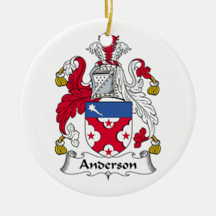 Cerâmica Ornamento da crista da família de Anderson