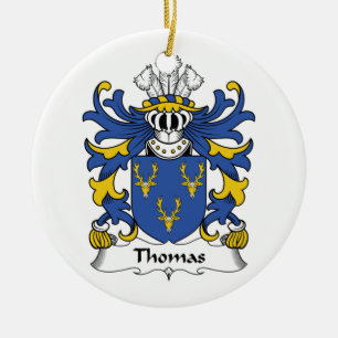 Cerâmica Ornamento da crista da família de Thomas