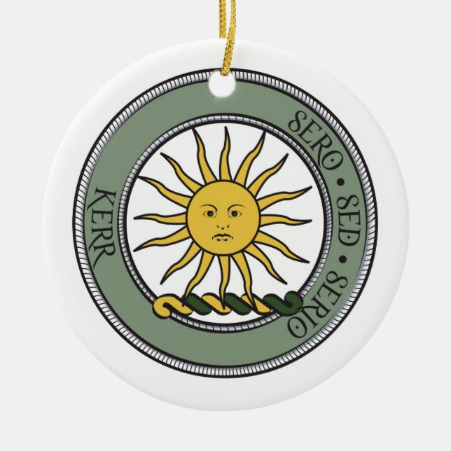 Cerâmica Ornamento da crista de Kerr (Frente)