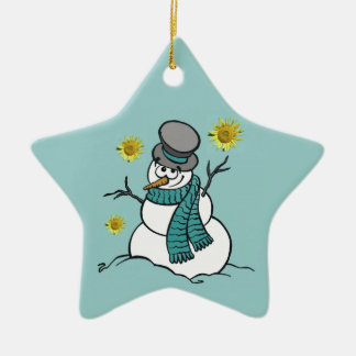 Cerâmica Ornamento da esperança do boneco de neve