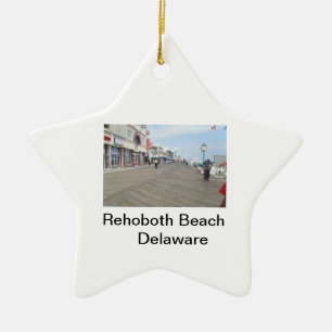 Cerâmica Ornamento da estrela de Delaware do passeio à