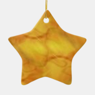 Cerâmica Ornamento da Estrela de Natal do ouro