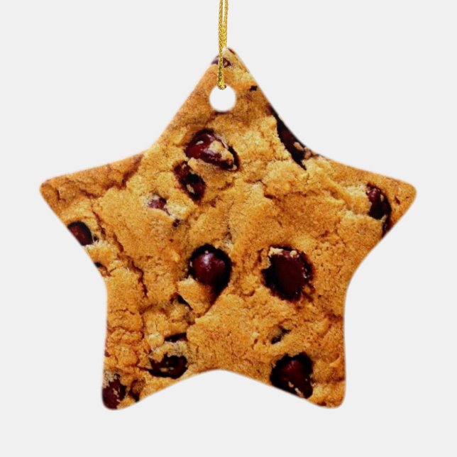 Cerâmica Ornamento da estrela do biscoito dos pedaços de (Frente)