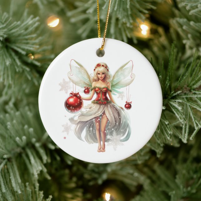 Cerâmica Ornamento da fada de Natal (Árvore)