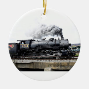 Cerâmica Ornamento da locomotiva de vapor