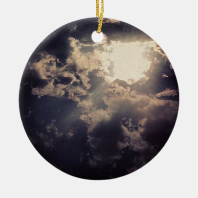 Cerâmica Ornamento da manhã de Natal (Frente)