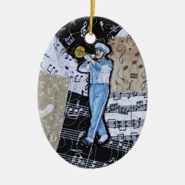 Cerâmica Ornamento da música de banda (Frente)