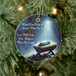 Cerâmica Ornamento da Natividade de Baby Jesus