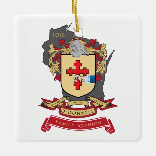 Cerâmica Ornamento da reunião de família de O'Donnell (Frente)
