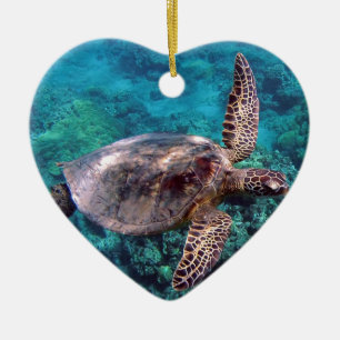 Cerâmica Ornamento da tartaruga de Havaí Honu