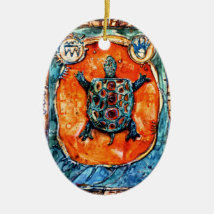Cerâmica Ornamento da tartaruga do irmão de PMACarlson
