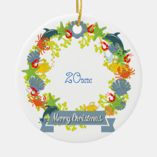 Cerâmica Ornamento da Terra de Natal do Tema Náutico - Cost