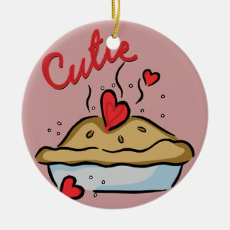 Cerâmica Ornamento da torta de Cutie