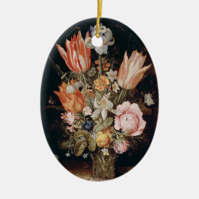 Cerâmica Ornamento das Flores de Van den Berghe (Frente)