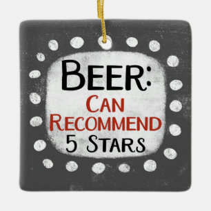 Cerâmica Ornamento de 5 Estrelas da Beer Review
