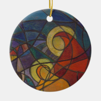 Cerâmica Ornamento de Abrazo de Amor