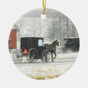 Cerâmica Ornamento de Amish