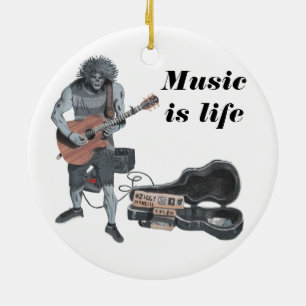 Cerâmica Ornamento de Arte de Fantasia de Música Acústica Z
