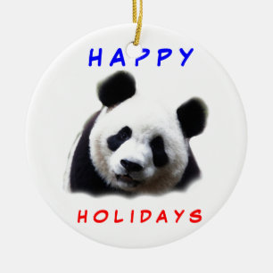 Cerâmica Ornamento de Árvore de Natal Panda
