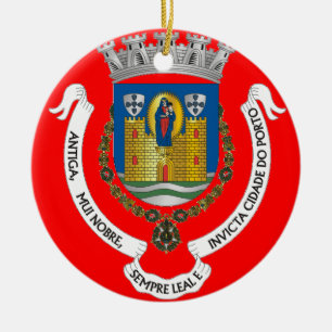 Cerâmica Ornamento de Árvore de Natal Porto* Portugal