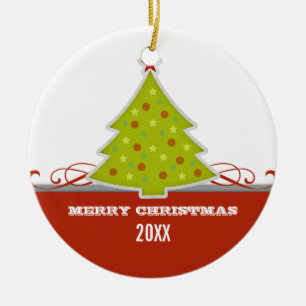 Cerâmica Ornamento de Árvore de Natal Whimsical