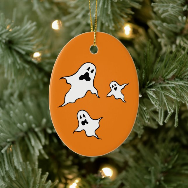 Cerâmica Ornamento de Árvore Fantasma de Halloween Personal (Árvore)