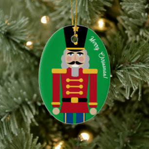 Cerâmica Ornamento de árvores de Natal de Noz-Cracker