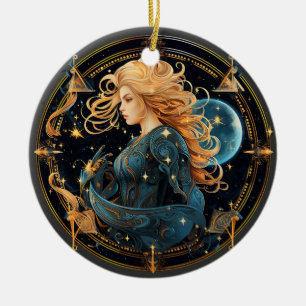 Cerâmica Ornamento de Astrologia Personalizada do Sagitário