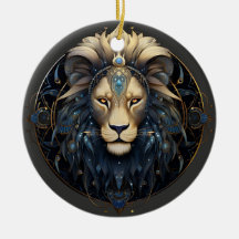 Ornamento de Astrologia Personalizada do Zodiac Le