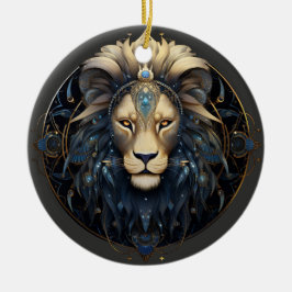 Cerâmica Ornamento de Astrologia Personalizada do Zodiac Le