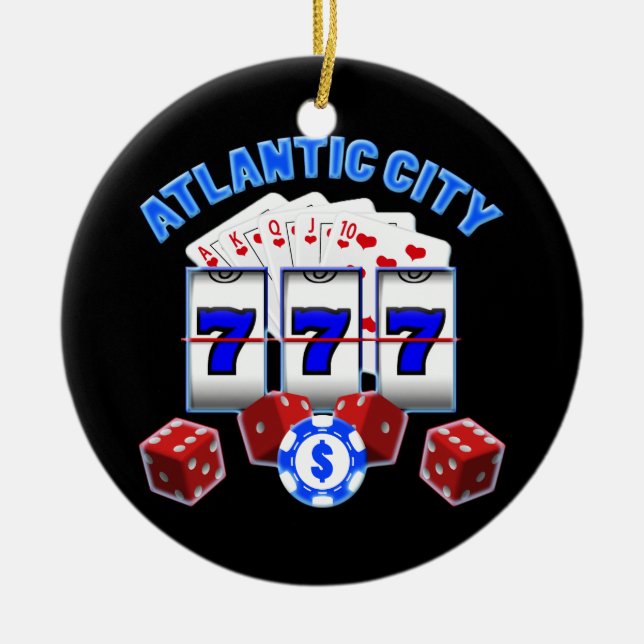 CERÂMICA ORNAMENTO DE ATLANTIC CITY (Frente)