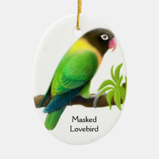 Cerâmica Ornamento de Aves de Amor Mascarado