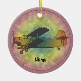 Cerâmica Ornamento de Avião de Bela Antiga