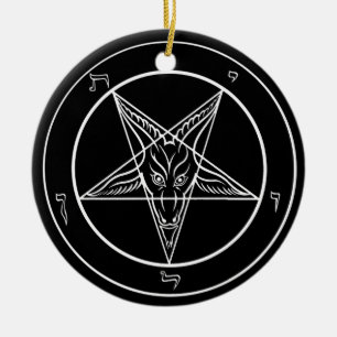 Cerâmica Ornamento de Baphomet, cerâmico