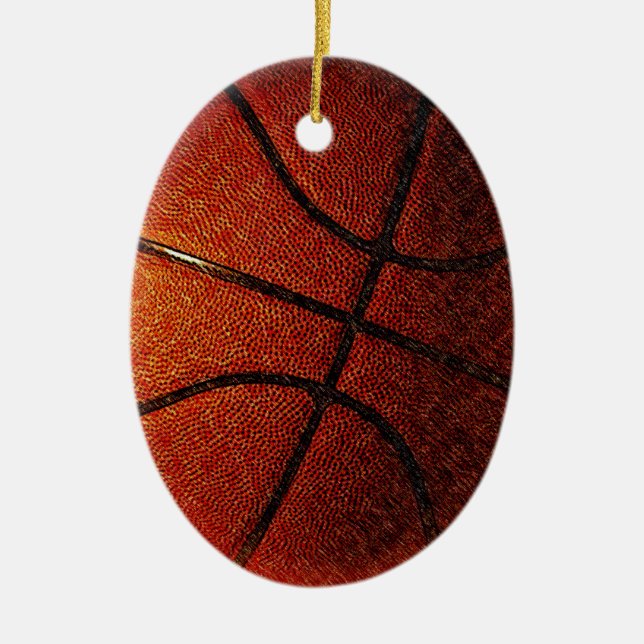 Cerâmica Ornamento de Basquete (Frente)