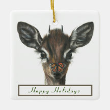 Ornamento de beijos de borboleta