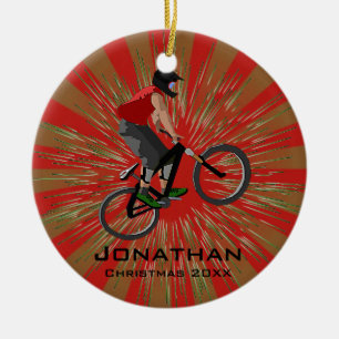 Cerâmica Ornamento de Biking Personalizado