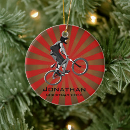 Cerâmica Ornamento de Biking Personalizado