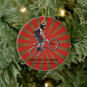 Cerâmica Ornamento de Biking Personalizado