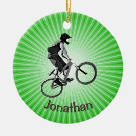 Cerâmica Ornamento de Biking Personalizado